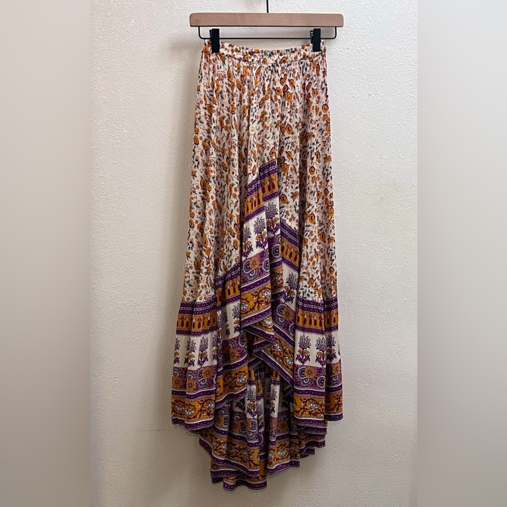 Spell and the Gypsy Castaway Gypsy Love Skirt Orange Blossom Size Small Hi-Low
